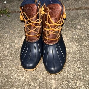 Sperry Women’s/ Men’s Brown and Black Duck Boots